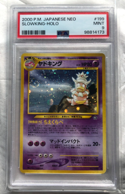 Slowking PSA 9 (SWIRL) Japanese Neo Genesis 2000 Holo Pokemon Vintage Card - Image 1