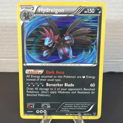 Hydreigon - 79/101 - Pokemon Noble Victories Black & White Holo Rare Card NM - Image 1