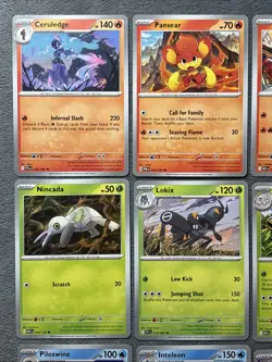 Pokemon Cards Lot Bulk Phantasmal Flames Mega Evolution Paradox Rift Ceruledge + - Image 2