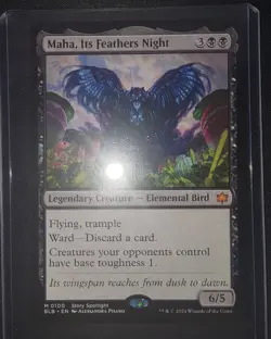 Maha, Its Feathers Night Bloomburrow NM Magic the Gathering MTG - Image 1