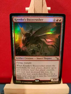Krenko's Buzzcrusher FOIL - Murders at Karlov Manor - Rare - NM - MTG - Image 1