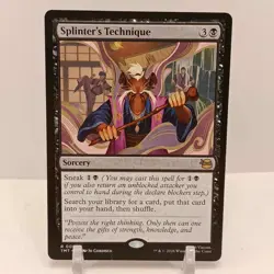 Magic The Gathering Splinter's Technique #80 NM Teenage Mutant Ninja Turtles - Image 1