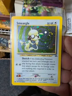 Pokemon TCG Smeargle Neo Discovery 11/75 Holo Rare NM SWIRL🌀 - Image 1
