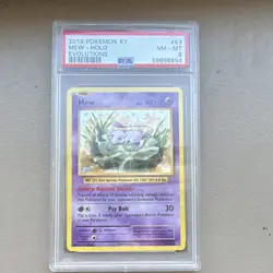 Pokemon TCG Mew 53/108 Evolutions Holo Rare Basic 40 HP PSA 8 2016 - Image 1
