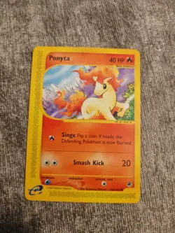 Pokemon TCG Ponyta Expedition Base Set 126/165 Regular Common Near Mint WOTC - Image 1