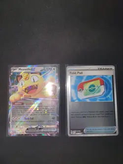 Meowth ex and Poke Pad - Meowth ex 062/088 & Poke Pad 081/088 - Pokemon Card Lot - Image 1