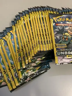 43 Pokemon Unbroken Bonds Dollar Tree 3-Card Mini Booster Pack Sealed Tag Team - Image 2