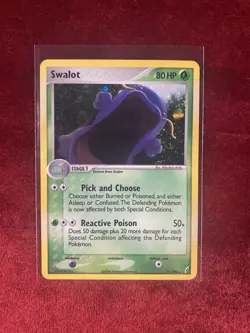 Swalot 11/100 EX Crystal Guardians Holo Pokemon Card MP - Image 1