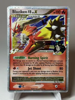 Pokemon TCG Blaziken FB Lv.X 142/147 Rising Rivals - Image 1