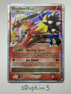 Pokemon TCG Blaziken FB Lv.X 142/147 Rising Rivals - Image 4