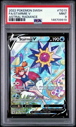 2022 Pokemon SWSH Astral Radiance #TG13 FA/ Starmie V PSA 9 MINT - Image 1