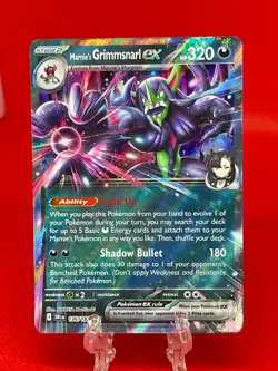 Pokemon TCG Marnie's Grimmsnarl EX 136/182 Destined Rivals Double Rare 2025 NM - Image 1