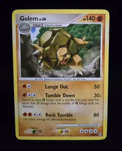 Pokemon TCG - GOLEM - 19/99 - RARE - PLATINUM: ARCEUS (2009) - MP/LP - Image 1