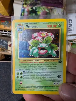 Pokemon TCG Venusaur WoTC Black Star Promo Holo - Image 1