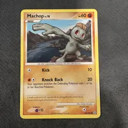 Machop 64/100 Pokemon Stormfront Common 2008 LP - Image 1