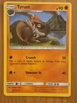 Tyrunt 68/131 Regular Uncommon LP - Forbidden Light 2018 - Pokemon TCG - Image 1