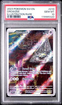 Pokemon Drowzee 210/198 SV01 Scarlet & Violet Illustration Rare Holo PSA 10 Gem - Image 3