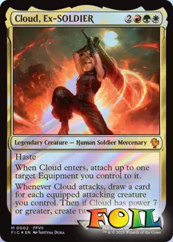 Cloud ExSOLDIER 0002 MTG Commander FINAL FANTASY Mythic NP Foil - Image 1