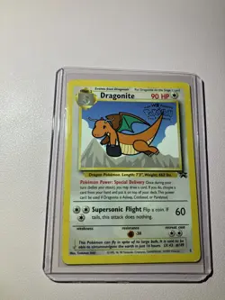 1999 Pokemon TCG Dragonite WB Stamped Movie Promo #5 WOTC Black Star - HP - Image 1