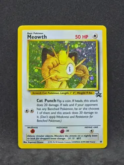 Pokemon Black Star Promo Meowth 10 (LP) - Image 1