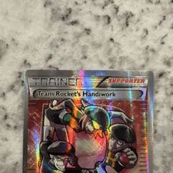 Pokemon TCG Team Rocket's Handiwork Full Art Ultra Rare Holo 124/124 Fates Coll… - Image 2