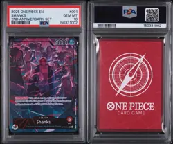 2025 ONE PIECE ENGLISH VERSION 2ND ANNIVERSARY SET Shanks PSA 10 TCG - Image 3