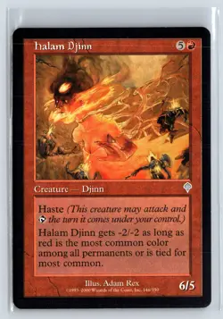 HALAM DJINN - MTG Magic the Gathering Card - Invasion - Uncommon - Image 1