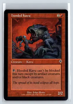HOODED KAVU - MTG Magic the Gathering Card - Invasion - Common - Image 1