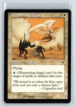 GLIMMERING ANGEL - MTG Magic the Gathering Card - Invasion - Common - Image 1