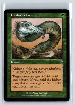 EXPLOSIVE GROWTH - MTG Magic the Gathering Card - Invasion - Common - Image 1