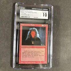 SISTERS OF THE FLAME CGC GRADED 10 GEM MINT MAGIC THE GATHERING MTG 1994 VINTAGE - Image 1