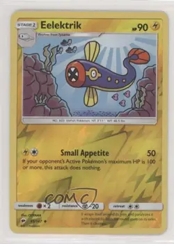 Eelektrik Reverse Foil Pokemon Sun & Moon Burning Shadows #45 - Image 1