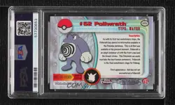 Poliwrath Topps Chrome Pokemon TV Animation Edition PSA 8 2000 - Image 2