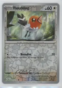 Fletchling Reverse Foil Pokemon SV02: Paldea Evolved #163 - Image 1
