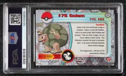 Golem Topps Chrome Pokemon TV Animation Edition PSA 8 2000 - Image 2