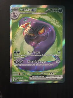 Arbox EX 185/165- Pokemon 151- Ultra Rare Full Art Holo Card NM Condition - Image 1