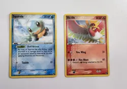 POP QUIZZ! SQUIRTLE 14 POP SERIES 4 & Ho-Oh 1/17 POP SERIES 5 Pokemon Cards - NM - Image 1