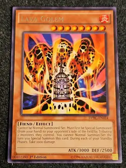 Lava Golem DPBC-EN034 Rare 1st Edition Yugioh Card NM - Image 1