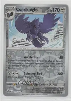 Corviknight Reverse Foil Pokemon SV02: Paldea Evolved #148 - Image 1