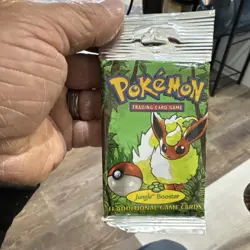 Pokemon TCG Jungle Booster Pack Flareon Art Sealed Wizards of the Coast 11 Cards - Image 1