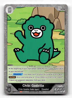 Godzilla Card Game Chibi Godzilla (UC) - G: Monsters Raid Again - Image 1