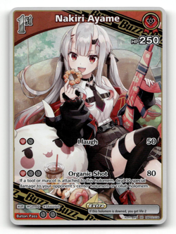 hololive OFFICIAL CARD GAME Nakiri Ayame (RR) hBP02-034 - Quintet Spectrum - Image 1