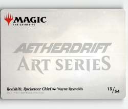 MTG Redshift, Rocketeer Chief Art Card (Gold-Stamped) #13 Art Series Aetherdrift - Image 2