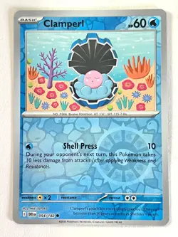 Clamperl 054/182 Reverse Holo Destined Rivals Pokemon - Pack Fresh Near Mint NM - Image 1
