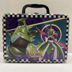 Pokemon Collector Chest - Back to School 2024 Lunch Box Tin Checkered - Image 1