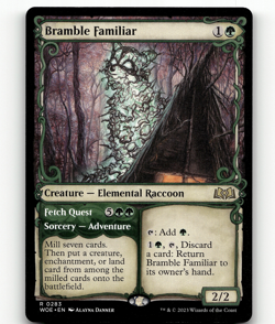 MTG Bramble Familiar (Showcase) 283 - Wilds of Eldraine - Image 1