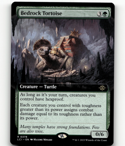 MTG Bedrock Tortoise (Extended Art) 378 - The Lost Caverns of Ixalan - Image 1