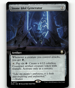 MTG Stone Idol Generator (Extended Art) #77 - Commander: Modern Horizons 3 - Image 1
