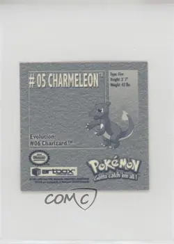 Charmeleon Artbox Pokemon Stickers Series 1 #05 1999 - Image 2