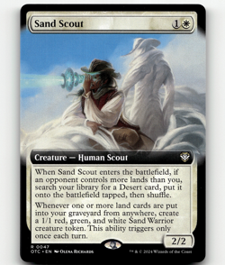 MTG Sand Scout (Extended Art) 47 - Commander: Outlaws of Thunder Junction - Image 1